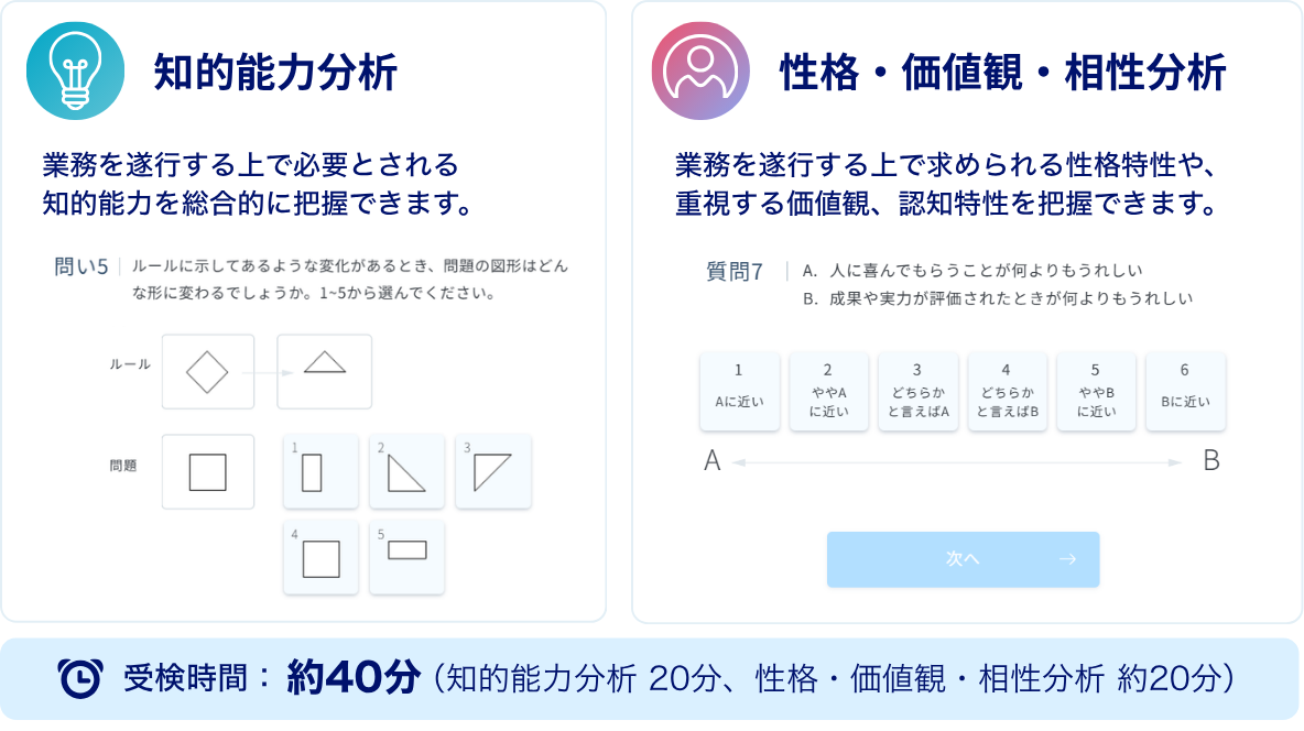 知的能力分析と性格・価値観・相性分析